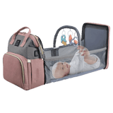 CutieeBag 2.0 - Raffinierte 3 in 1 Wickeltasche mit Kinderbett