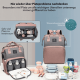 CutieeBag 2.0 - Raffinierte 3 in 1 Wickeltasche mit Kinderbett