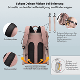 CutieeBag 2.0 - Raffinierte 3 in 1 Wickeltasche mit Kinderbett